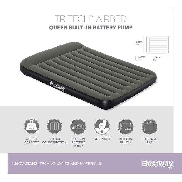 BESTWAY TRITECH QUEENSIZE-LUFTBETT – Bild 15