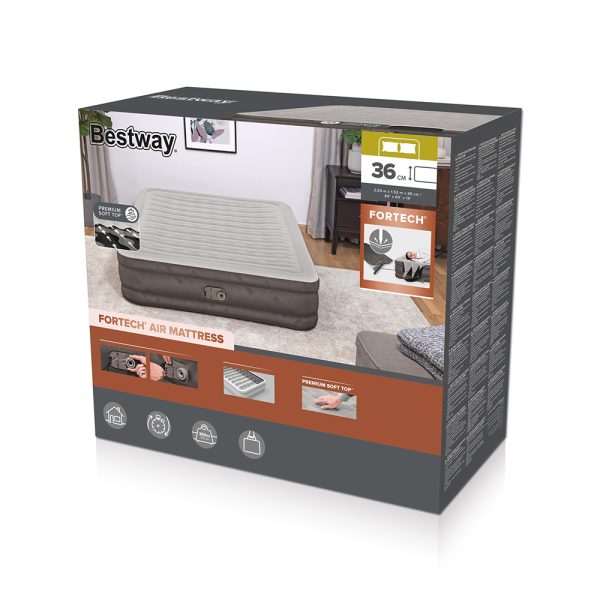 BESTWAY FORTECH LUFTBETT MIT INTEGRIERTER ELEKTROPUMPE 203 X 152 X 36 CM – Bild 3