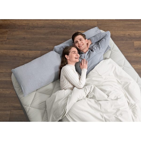 BESTWAY FORTECH DOPPELLUFTBETT MIT REISSVERSCHLUSSBEZUG + PUMPE, 203X152X51CM – Bild 5
