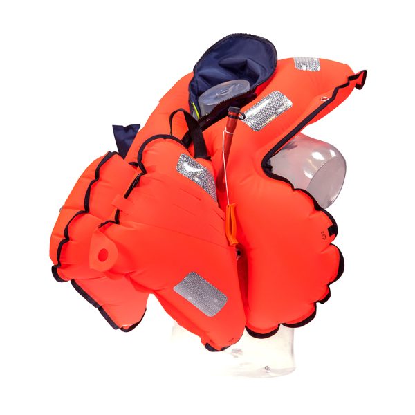 SECUMAR AUFBLASBARE RETTUNGSWESTE ALPHA275 3D NEON – Bild 2
