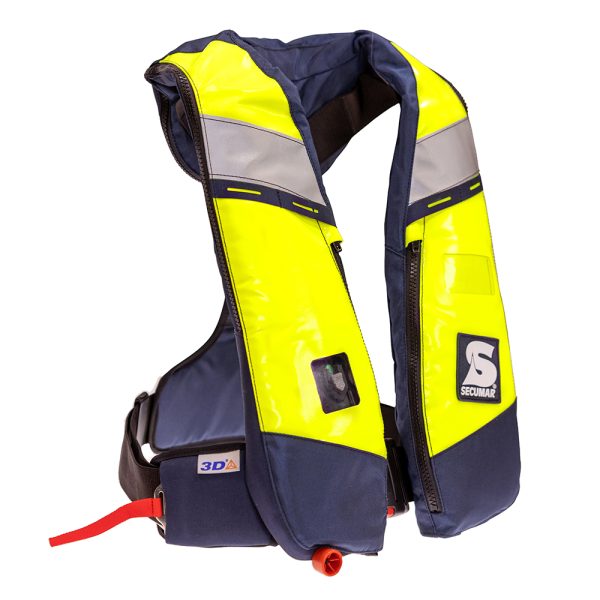 SECUMAR AUFBLASBARE RETTUNGSWESTE ALPHA275 3D NEON – Bild 3