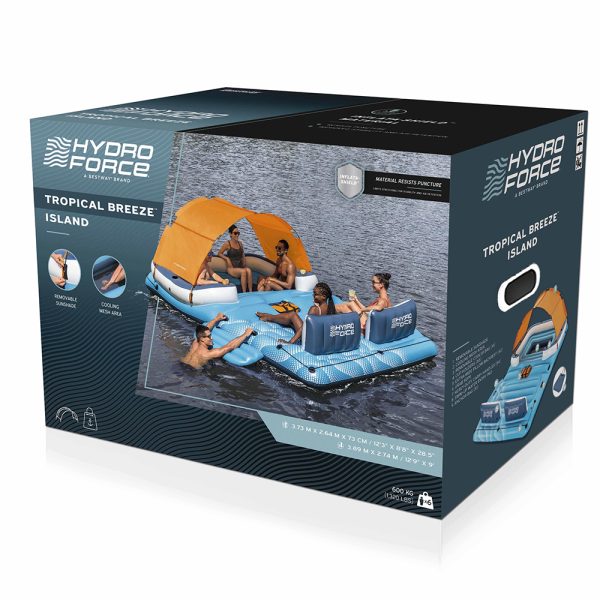HYDRO FORCE 6-PERSONEN-BADEINSEL TROPICAL BREEZE 373 CM – Bild 3