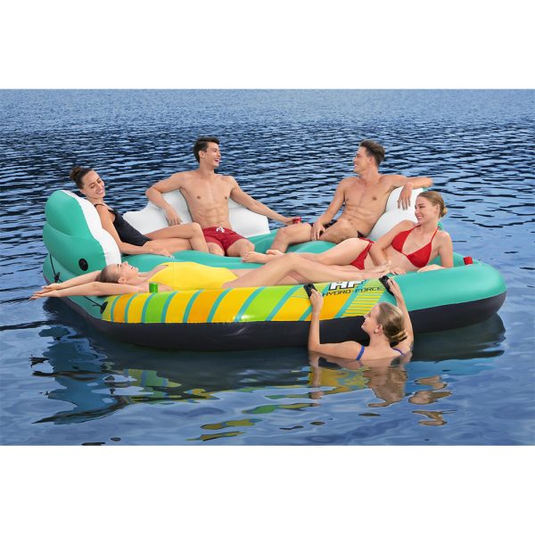 BESTWAY HYDRO-FORCE BADEINSEL SUNNY LOUNGE FÜR 5 PERSONEN 291 X 265 CM – Bild 11