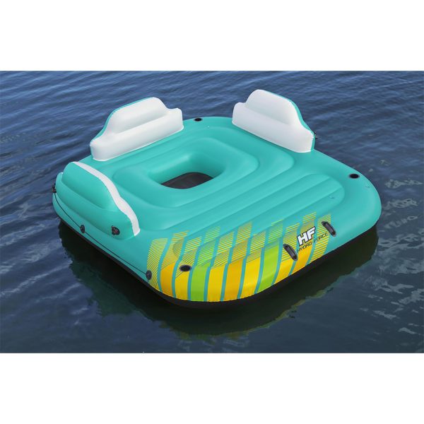 BESTWAY HYDRO-FORCE BADEINSEL SUNNY LOUNGE FÜR 5 PERSONEN 291 X 265 CM – Bild 4