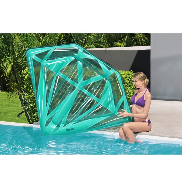 BESTWAY BADEINSEL GEMSTONE 193 X 145 CM – Bild 2