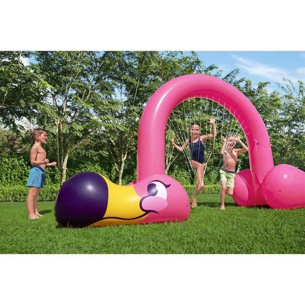 BESTWAY WASSERSPRINKLERBOGEN JUMBO FLAMINGO 340 X 110 X 193 CM – Bild 4