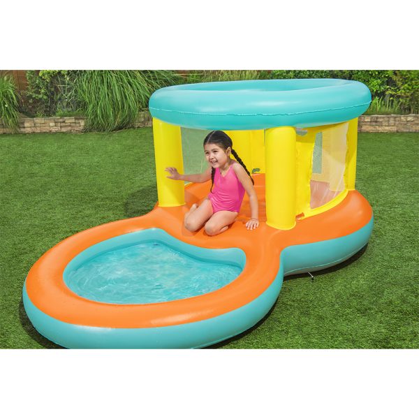 BESTWAY HÜPFBURG JUMPTOPIA MIT PLANSCHBECKEN 239 X 142 X 102 CM – Bild 2
