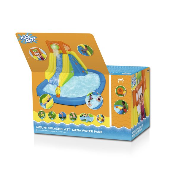 H2OGO! MEGA-WASSERPARK MIT DAUERGEBLÄSE MOUNT SPLASHBLAST 435 X 286 X 267 CM – Bild 5