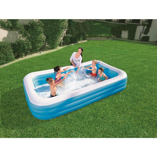 DELUXE BLUE RECTANGULAR FAMILY POOL 305X183X56CM – Bild 2