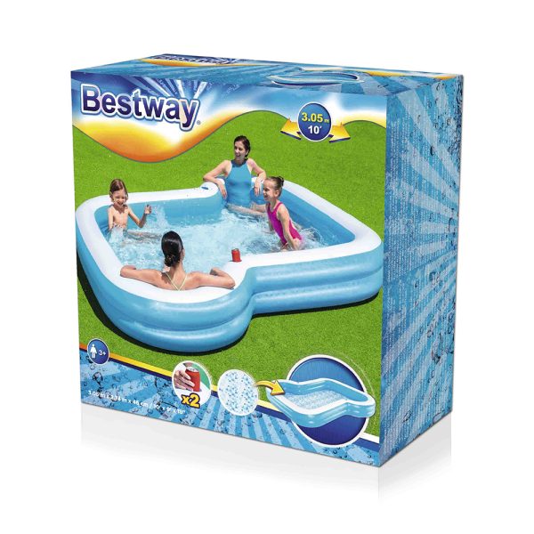 BESTWAY SUNSATIONAL FAMILY POOL 305 X 274 X 46 CM – Bild 3