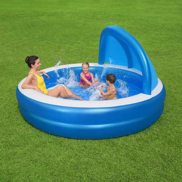 BESTWAY FAMILY POOL SUMMER DAYS MIT UV CAREFUL-SONNENDACH 241 X 140 CM – Bild 3