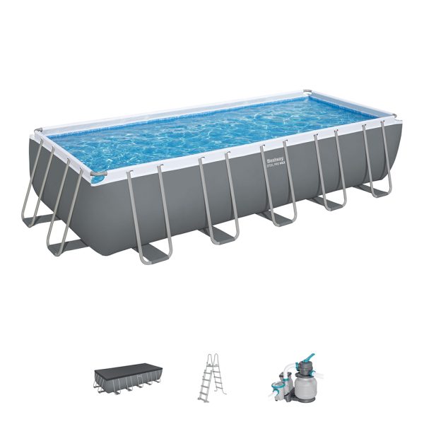 BESTWAY STEEL PRO MAX FRAME POOL KOMPLETT-SET MIT SANDFILTERANLAGE 640X274X132 – Bild 4