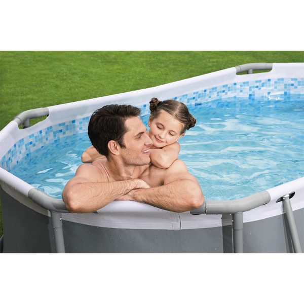 BESTWAY STEEL PRO MAX FRAME POOL SET MITFILTERPUMPE 305 X 200 X 84 CM, OVAL – Bild 5