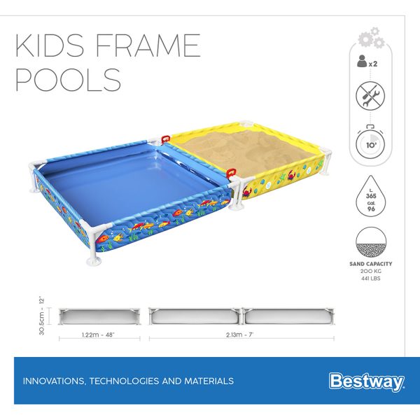 BESTWAY MY FIRST FRAME POOL MIT SANDKAST
EN – Bild 15