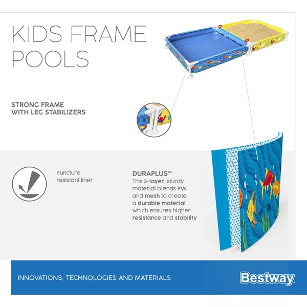 BESTWAY MY FIRST FRAME POOL MIT SANDKAST
EN – Bild 16