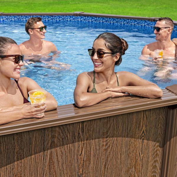 BESTWAY HYDRIUM STAHLWANDPOOL KOMPLETT-SET MIT SANDFILTERANLAGE Ø 549 X 132 CM – Bild 9
