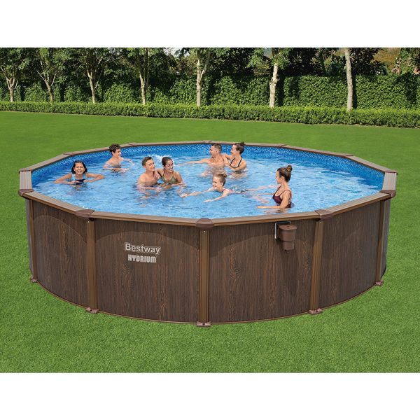 BESTWAY HYDRIUM STAHLWANDPOOL KOMPLETT-SET MIT SANDFILTERANLAGE Ø 549 X 132 CM – Bild 3