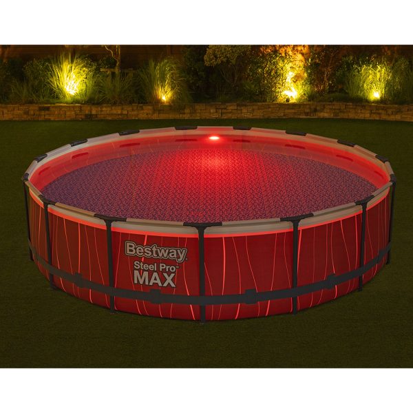 BESTWAY STEEL PRO MAX FRAME POOL KOMPLETT-SET, MIT LED-DESIGN, 457X107CM – Bild 18