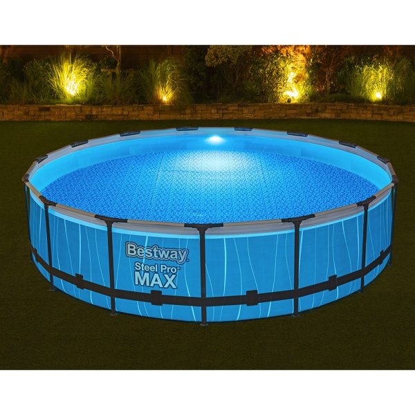 BESTWAY STEEL PRO MAX FRAME POOL KOMPLETT-SET, MIT LED-DESIGN, 457X107CM – Bild 20