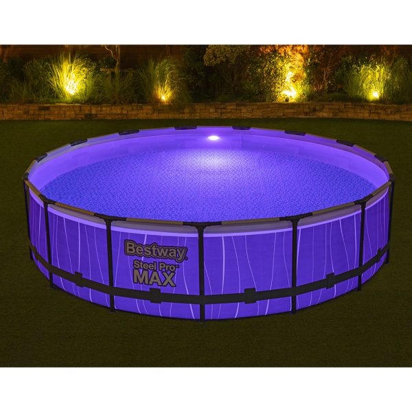 BESTWAY STEEL PRO MAX FRAME POOL KOMPLETT-SET, MIT LED-DESIGN, 457X107CM – Bild 21