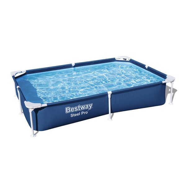BESTWAY STEEL PRO FRAME POOL-SET, ECKIG,221 X 150 X 43 CM – Bild 6