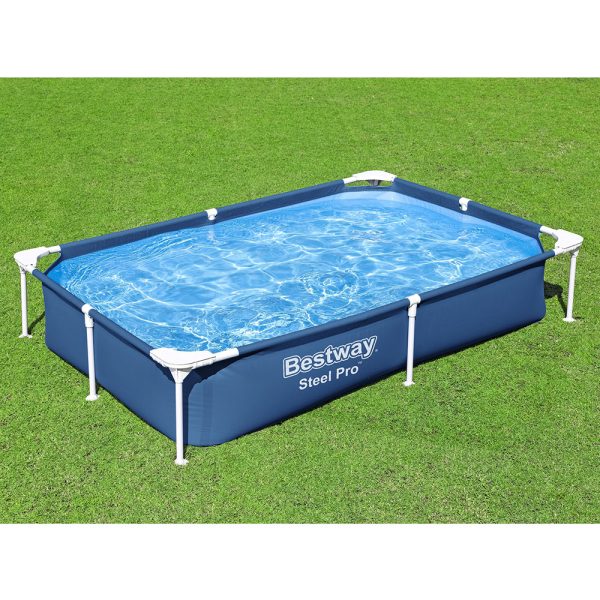 BESTWAY STEEL PRO FRAME POOL-SET, ECKIG,221 X 150 X 43 CM – Bild 4