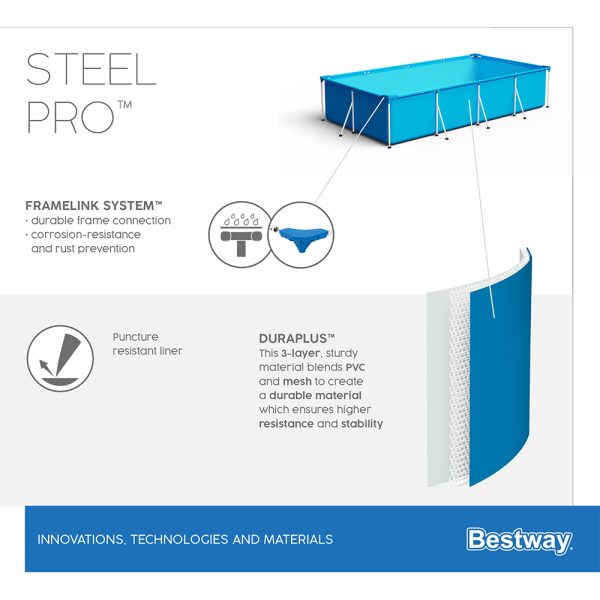 BESTWAY STEEL PRO AUFSTELLPOOL-SET 300 X201 X 66 CM – Bild 9
