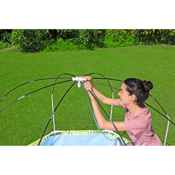 BESTWAY STEEL PRO UV CAREFUL AUFSTELLPOOL-SET SPLASH-IN-SHADE, RUND – Bild 11
