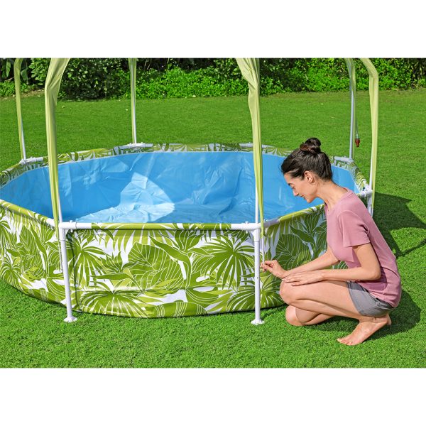 BESTWAY STEEL PRO UV CAREFUL AUFSTELLPOOL-SET SPLASH-IN-SHADE, RUND – Bild 14