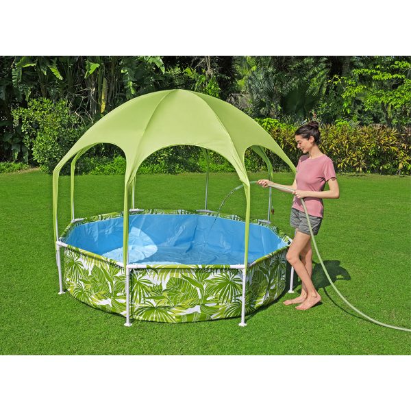 BESTWAY STEEL PRO UV CAREFUL AUFSTELLPOOL-SET SPLASH-IN-SHADE, RUND – Bild 15