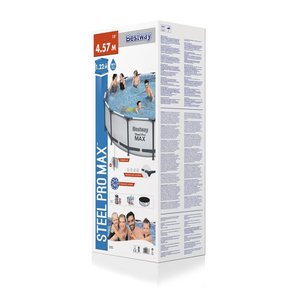 BESTWAY STEEL PRO MAX AUFSTELLPOOL-SET 457 X 122 CM – Bild 4