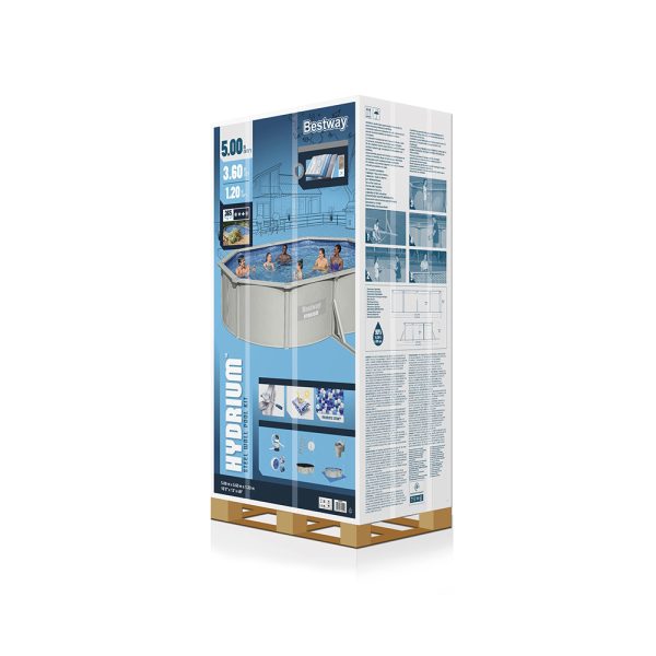 BESTWAY HYDRIUM STAHLWANDPOOL 500 X 366 X 122 CM – Bild 5