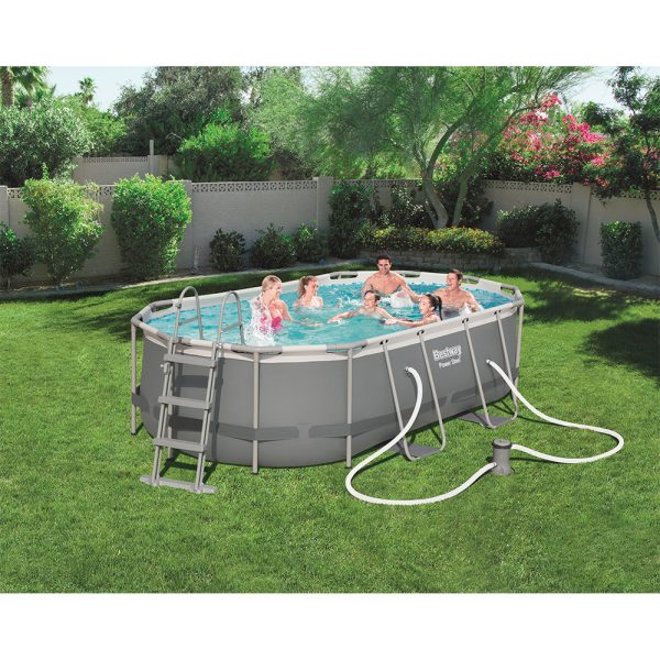 BESTWAY POWER STEEL FRAME POOL-SET 427 X 250 X 100 CM – Bild 2