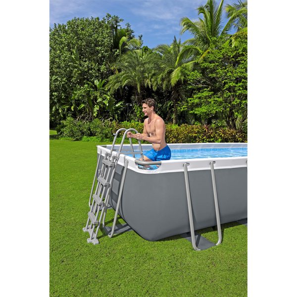 BESTWAY STEEL PRO MAX FRAME POOL KOMPLETT-SET MIT SANDFILTERANLAGE 488X244X122CM – Bild 6