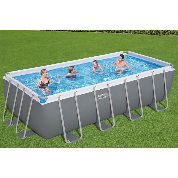 BESTWAY STEEL PRO MAX FRAME POOL KOMPLETT-SET MIT SANDFILTERANLAGE 488X244X122CM – Bild 3