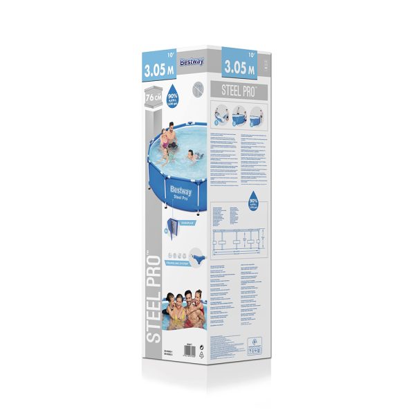 BESTWAY STEEL PRO AUFSTELLPOOL 305 X 76CM – Bild 4
