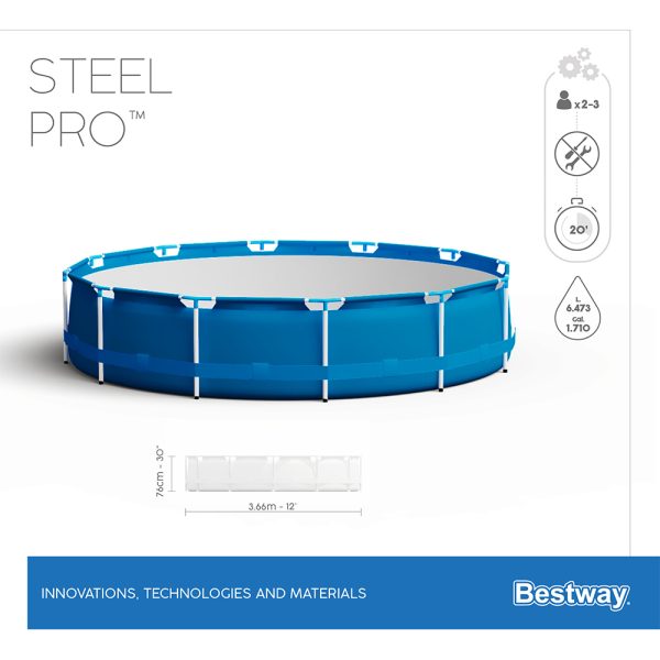 BESTWAY STEEL PRO FRAME POOL 366 X 76 CM, RUND – Bild 6