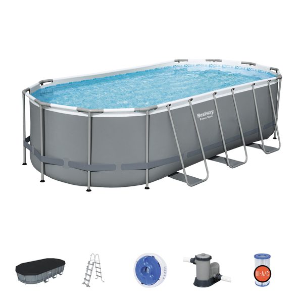 BESTWAY POWER STEEL FRAME POOL KOMPLETT-SET 549 X 274 X 122 CM – Bild 3