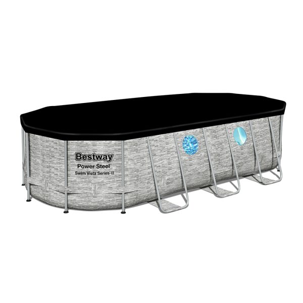 BESTWAY POWER STEEL SWIM VISTA SERIES II AUFSTELLPOOL KOMPLETT-SET 549X274X122CM – Bild 7
