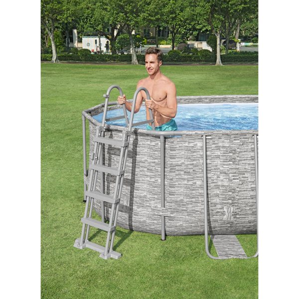 BESTWAY POWER STEEL SWIM VISTA SERIES II AUFSTELLPOOL KOMPLETT-SET 549X274X122CM – Bild 9