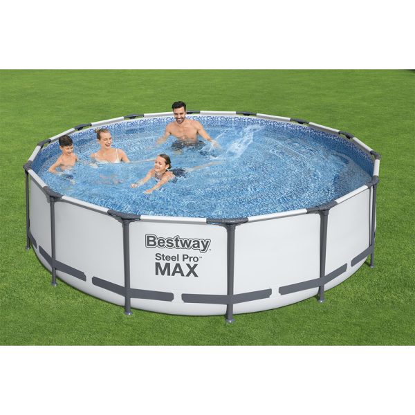 BESTWAY STEEL PRO MAX FRAME-POOL KOMPLETT-SET, RUND 427 X 107 CM – Bild 2