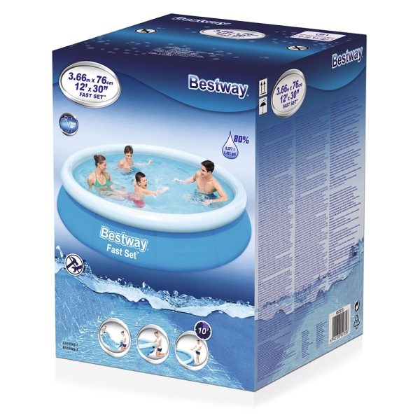 BESTWAY FAST SET POOL 366 X 76 CM, RUND – Bild 3