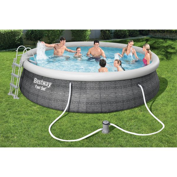 BESTWAY FAST SET AUFSTELLPOOL-SET 457X 107 CM, RUND – Bild 2