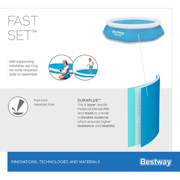 BESTWAY FAST SET POOL 305 X 66 CM, RUND – Bild 11