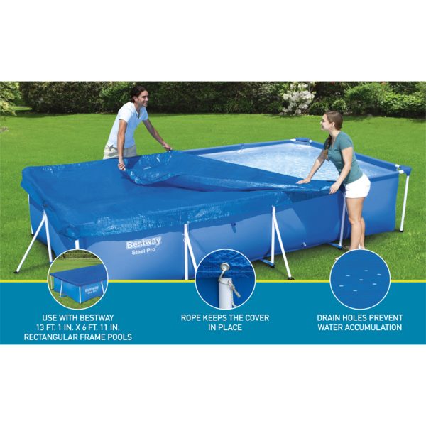BESTWAY PE-ABDECKPLANE 400 X 211 CM, ECKIG – Bild 7