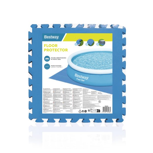 BESTWAY POOL-BODENSCHUTZFLIESEN SET 9 STÜCK À 50 X 50 CM – Bild 3