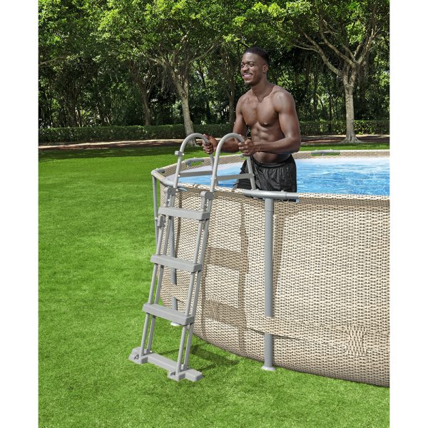 BESTWAY FLIP & LOCK ABOVE GROUND POOL LADDER 107 CM – Bild 2