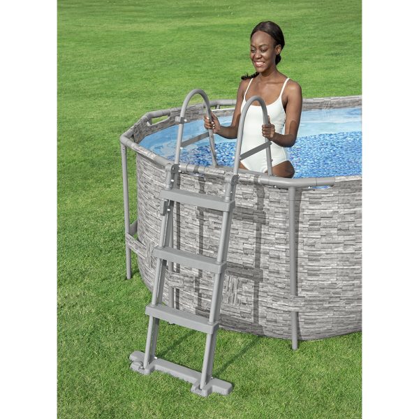 BESTWAY FLIP & LOCK ABOVE GROUND POOL LADDER 107 CM – Bild 4