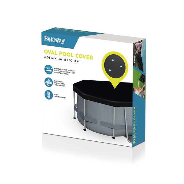 BESTWAY ABDECKPLANE 305 X 200 CM, OVAL – Bild 4