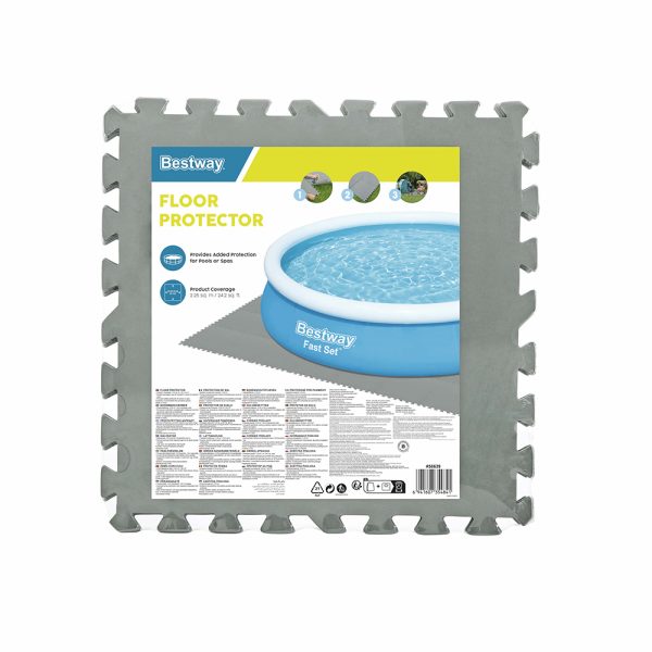 BESTWAY POOL-BODENSCHUTZFLIESEN SET 9 STÜCK À 50 X 50 CM – Bild 3